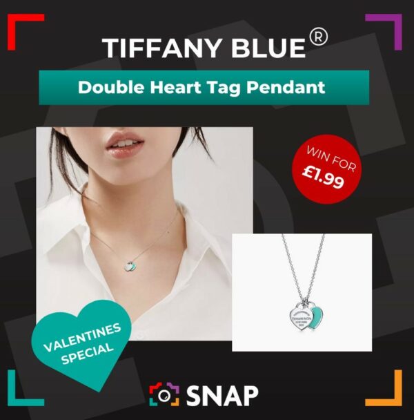 TIFFANY DOUBLE HEART TAG PENDANT