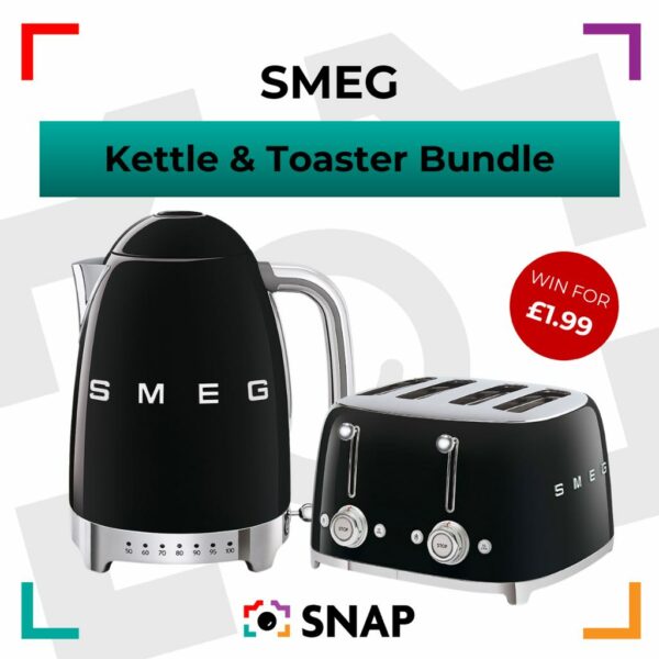 SMEG Variable Temperature Kettle & Toaster Bundle